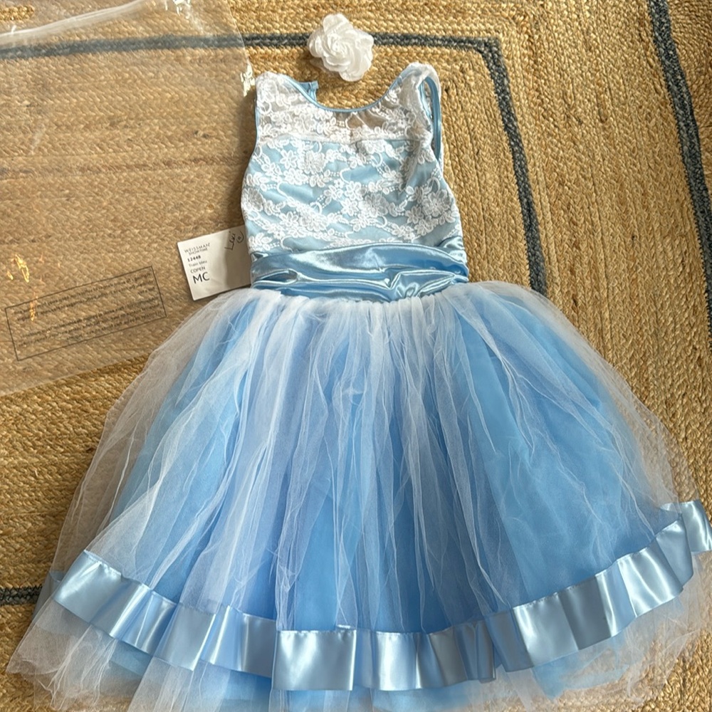 Weissman Dance Costume Train Bleu Copen MC